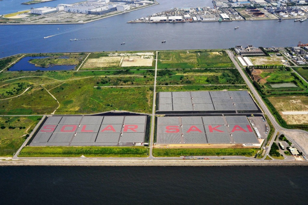 大阪湾百万瓦级太阳能发电站
