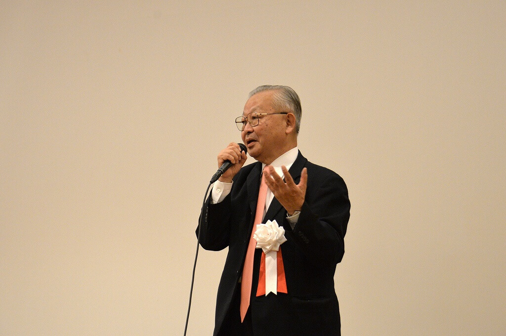冲村宪树JST中国研究与樱花科技中心首席研究员对到场嘉宾表示感谢