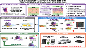 大阪大学开发出光照即可轻松剥离的粘合剂，仅对选定区域改变力学特性